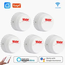 Water Leakage Sensor WIFI Leak Level Alarm Tank Detector Security Overflow Protection Tuya Smart Life App Home Remote Control