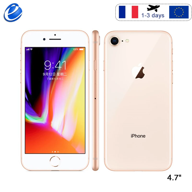 Мобильный телефон Apple iPhone 8 ОЗУ 64 Гб ПЗУ 256 6 ядерный IOS 3D сенсорная идентификация по