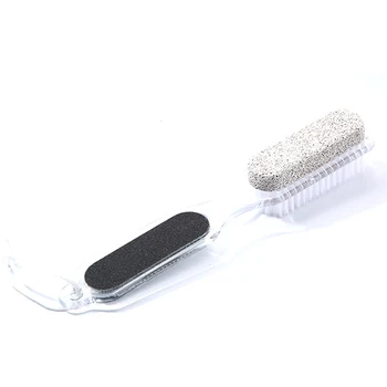 

4 In 1 Portable Pedicure Grinding Double Head Exfoliating Scrub Dead Skin Remover Remove Callus Cleaning Tools