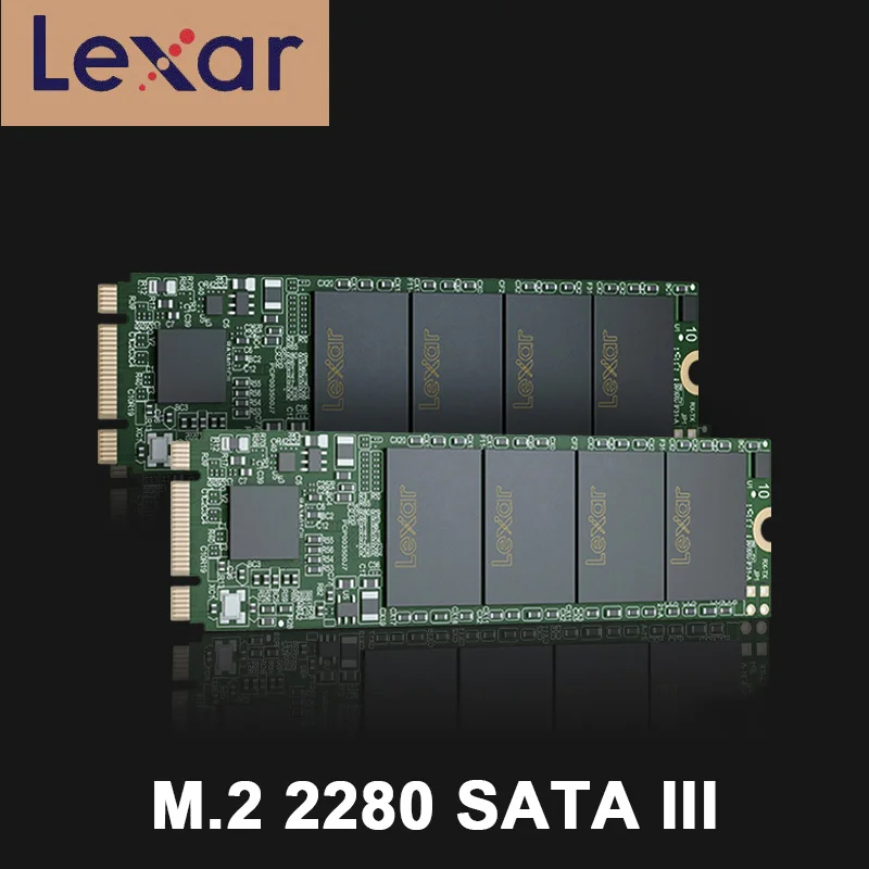 Lexar SSD жесткий диск M2 SATA 3 HDD NM100 M.2 2280 SATA III однотонные драйвер 128 ГБ 256 ГБ до 550 МБ/с. чтения для ноутбука, настольного компьютера, Тетрадь; Прямая поставка