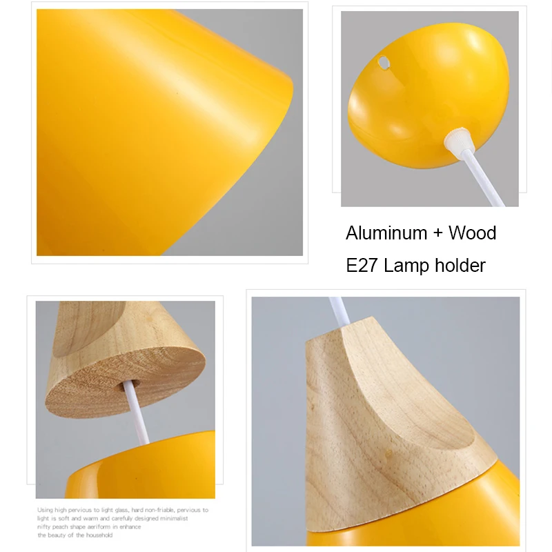  Nordic LED Pendant Lights Dining Room Pendant Lamp Modern Colorful Restaurant Kitchen Coffee Bedroo - 32976131032