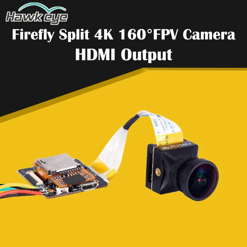 Hawkeye Firefly 4K сплит камера 160 градусов HD Запись FPV с hdmi выходом WDR Датчик Низкой