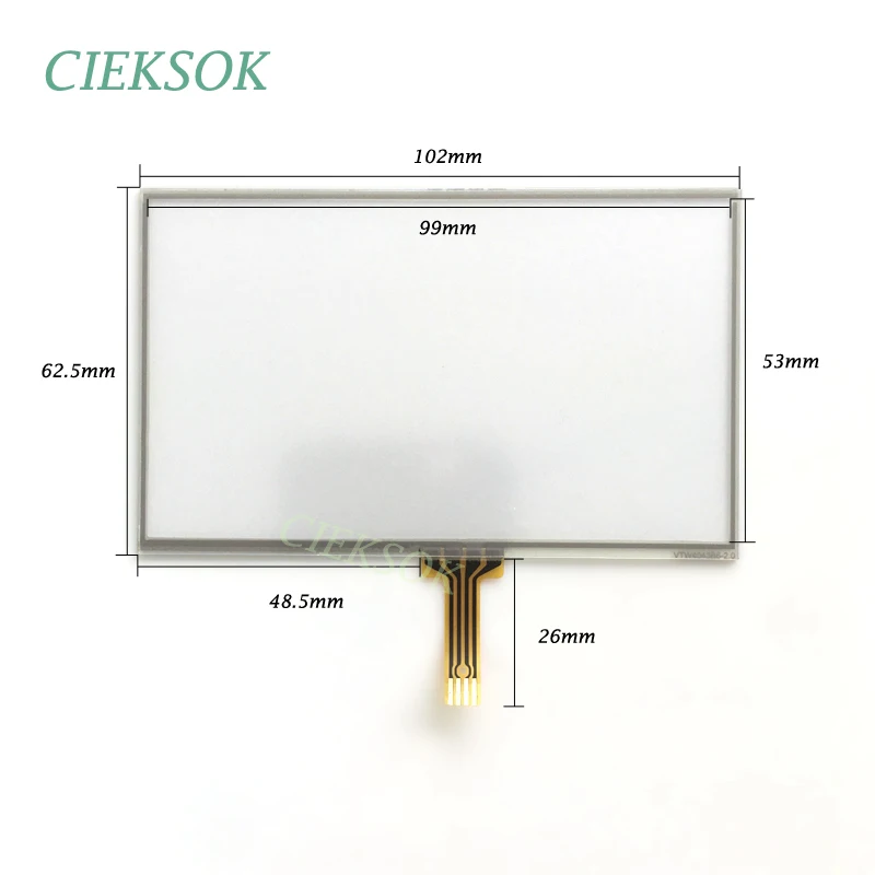 Дигитайзер для HannStar Tianma Innolux LCD Замена 4 3 дюймовый GPS DVD навигатор сенсорный