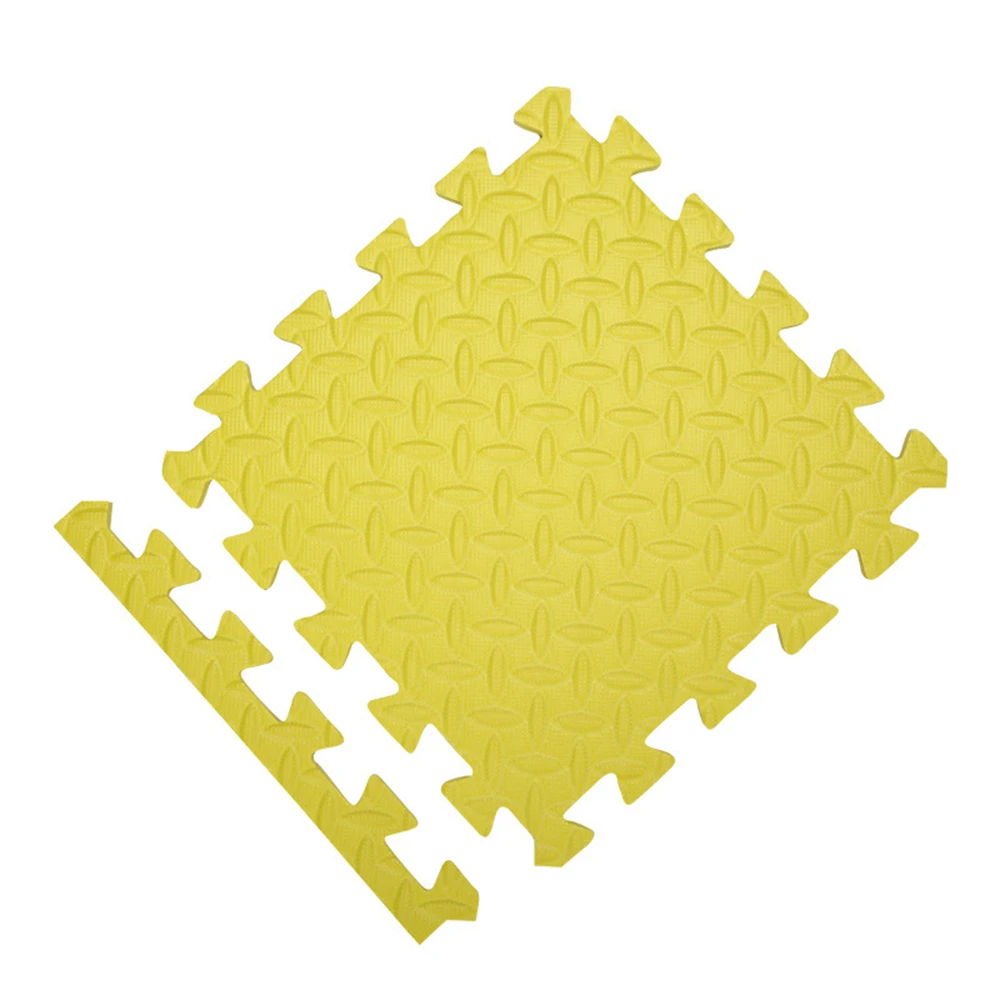 9 шт. детский пенопластовый игровой коврик-пазл детский игровой коврик утепленный экологичный образовательный коврик игровой гимнастический ковер ползающее покрывало, плед - Цвет: Yellow