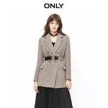 Только осень зима зимнее клетчатое шерстяное пальто | 11936T515