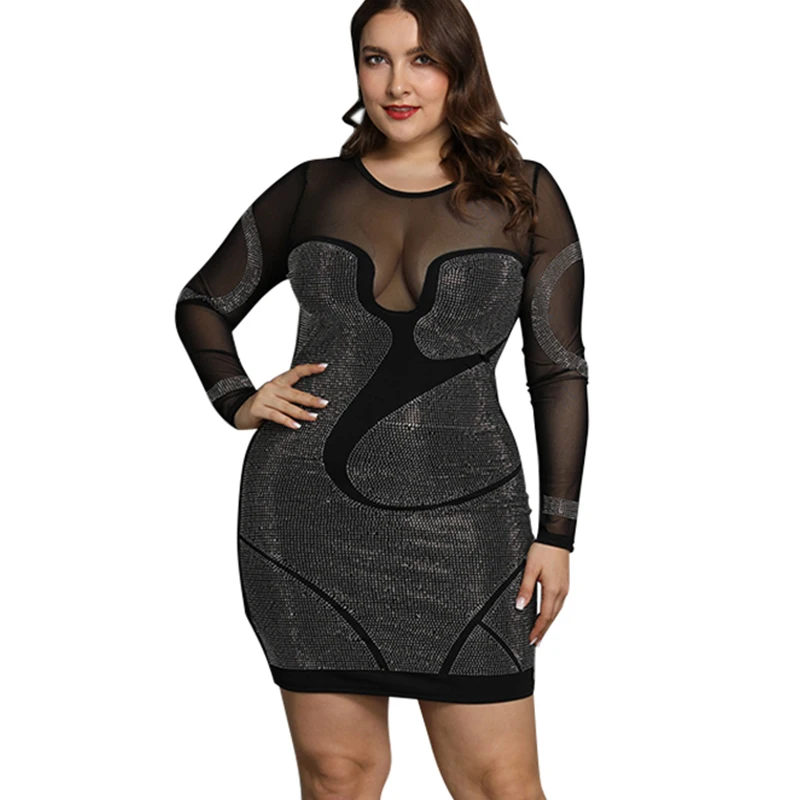 hot club dresses plus size
