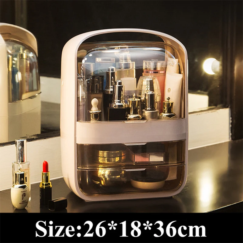 Portable Makeup Case Large Capacity Cosmetic Box Travel Organizer Drawer Type Waterproof Home Storage Boxs Jewelry Box