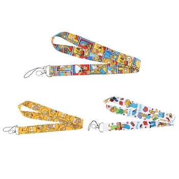

12pcs/lot E2366 Cartoon Neck Strap Lanyard Key Card Identification Gym Phone Strap USB Badge Holder DIY Cord Hanging Kid Lanyard