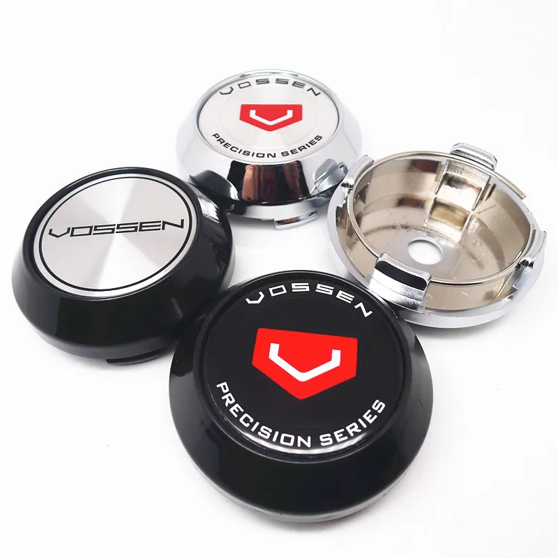 4 Pezzi Per 64Mm 57Mm Vossen Car Wheel Hub Rim Center Cap Cover 45Mm Badge Emblem Sticker