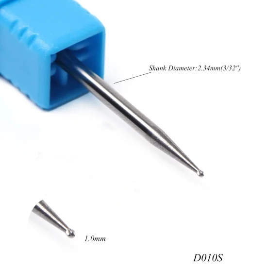 Фреза для маникюра, вольфрамовые карбидные пилки для ногтей, педикюрные инструменты, гель для удаления заусенцев, сверла, дизайн ногтей, шлифовальная крышка, LA901-1 - Цвет: D010S