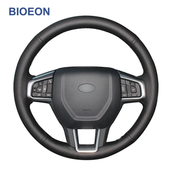 

Black PU Artificial Leather Steering Wheel Cover for Land Rover Discovery Sport 2015-2017