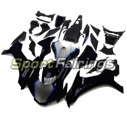 Black Silver Рамы кузова для Yamaha YZF R1 Обтекатели мотоцикл YZF1000 15, 16, 17, 18, 19, инъекции углеродного волокна эффект - Цвет: Black Silver