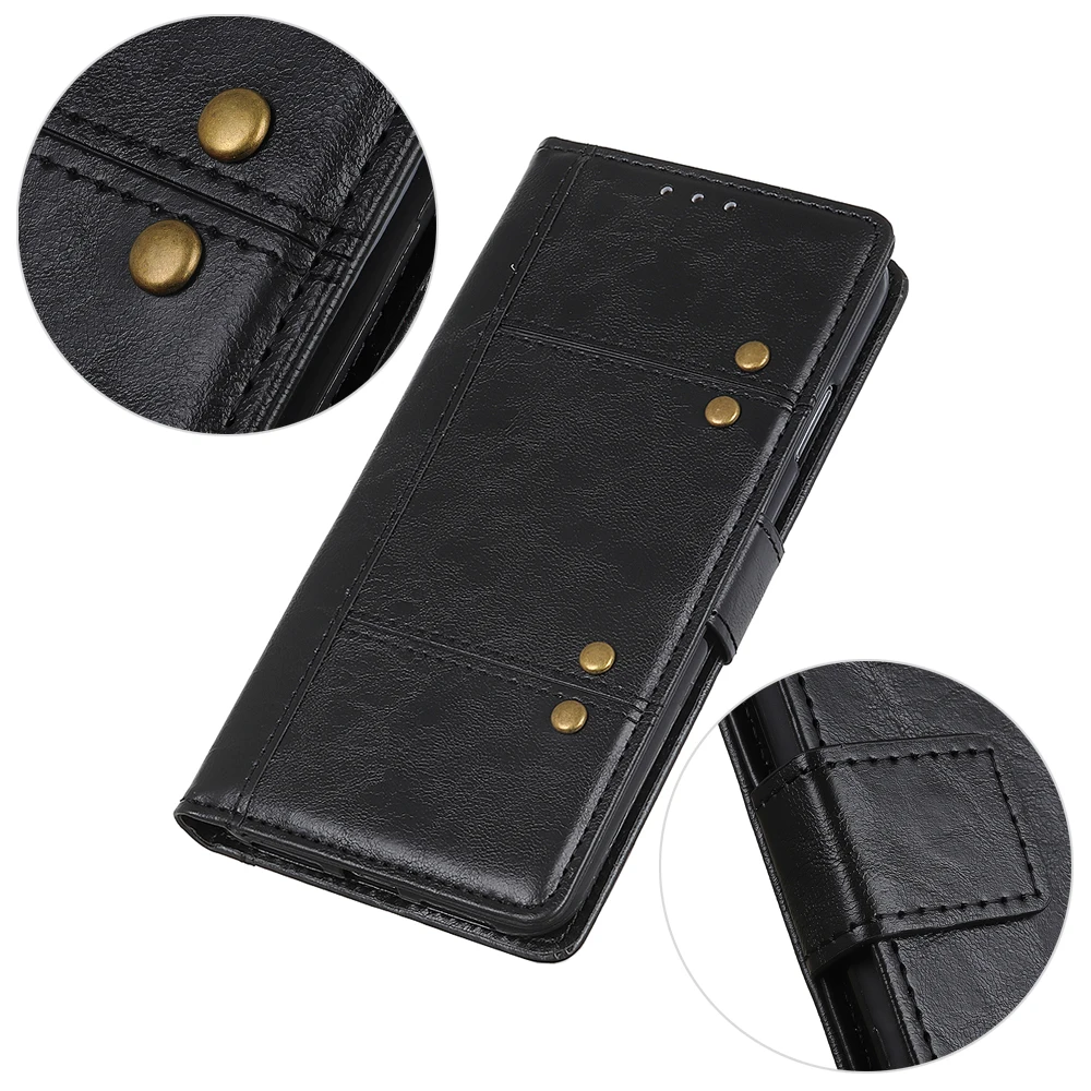 For Nokia 6.2 Case Full Protection PU Leather Folding Stand Shockproof Wallet Type Phone Protector Anti-Scratch Shockproof Coque