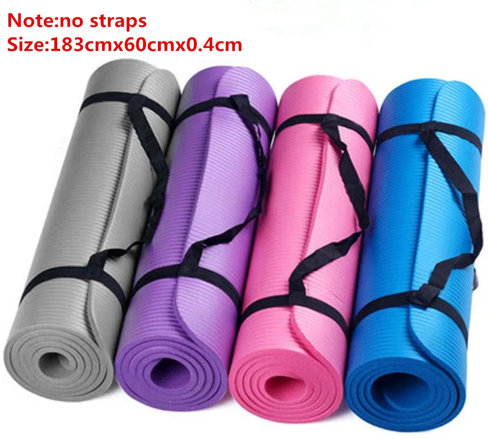 good health & fitness thick cushioned nbr yoga mat