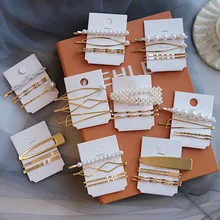 3 шт./компл. металлические жемчужные заколки для волос для Для женщин повязки для волос, расческа заколка заколки Головные уборы аксессуары для волос Инструменты для укладки волос