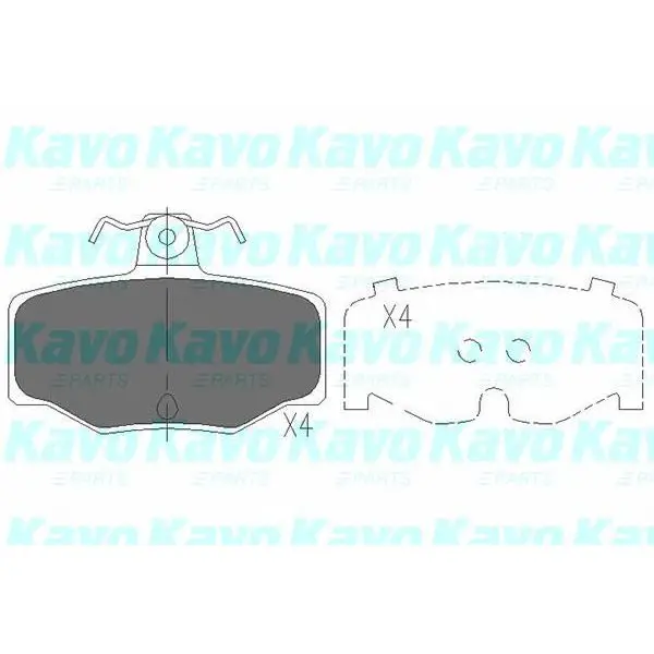 К-т колодок Re(disk) NI Al/ Pr, SUB Im KAVO PARTS KBP-6511