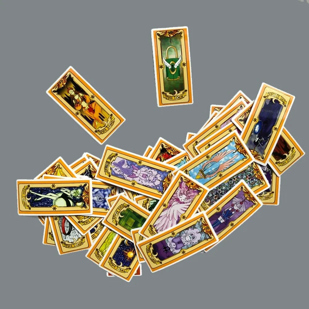 50pcs Cardcaptor Sakura Captor Sakura Magic Stickers Mahou Clow Anime  Stickers Cosplay Playing Game Prop Cards Toys Stikcers - Sticker -  AliExpress