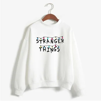 

LUSLOS White Long Sleeve Women Sweatshirt Plus Size Casual Female Pullovers Autumn Winter Homme Tops Streetwear Warm толстовка