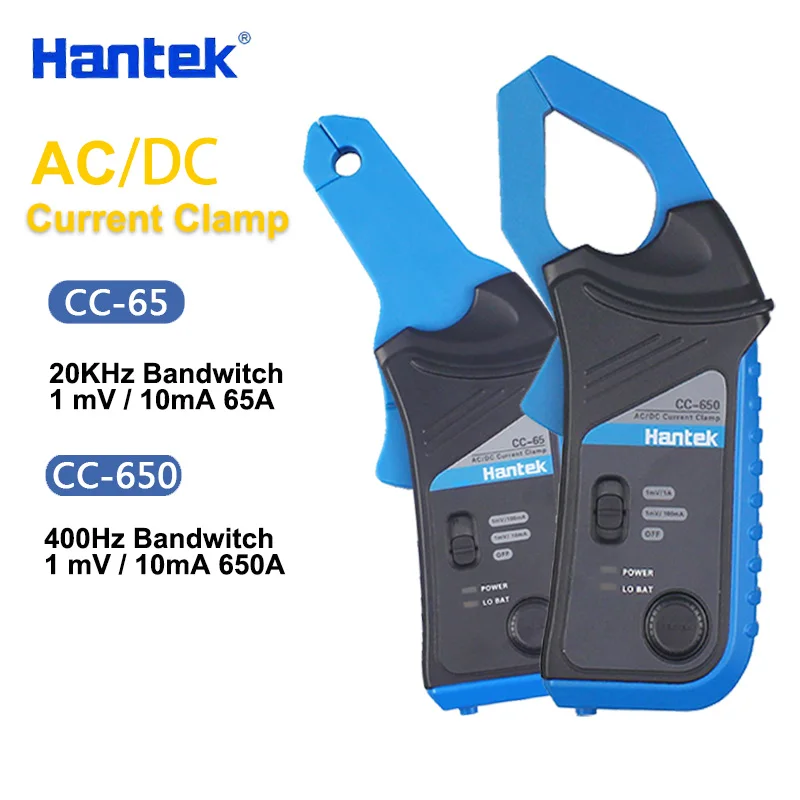 Hantek USB Digital Oscilloscope Multimeter AC DC Current Clamp Up to 20kHz  650A 