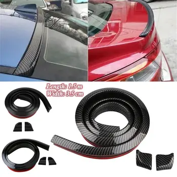 

1.5M Car Rear Bumper Lip Spoiler for Audi BMW Toyota Honda Carbon Fiber Rubber Strip Protector for Cars Car Styling Dropship