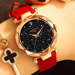 Режим frauen Uhren 2019 Beste Verkaufen Star Sky Zifferblatt Uhr lusus розовое золото frauen повязки Quartz Handgelenk Uhren Neue
