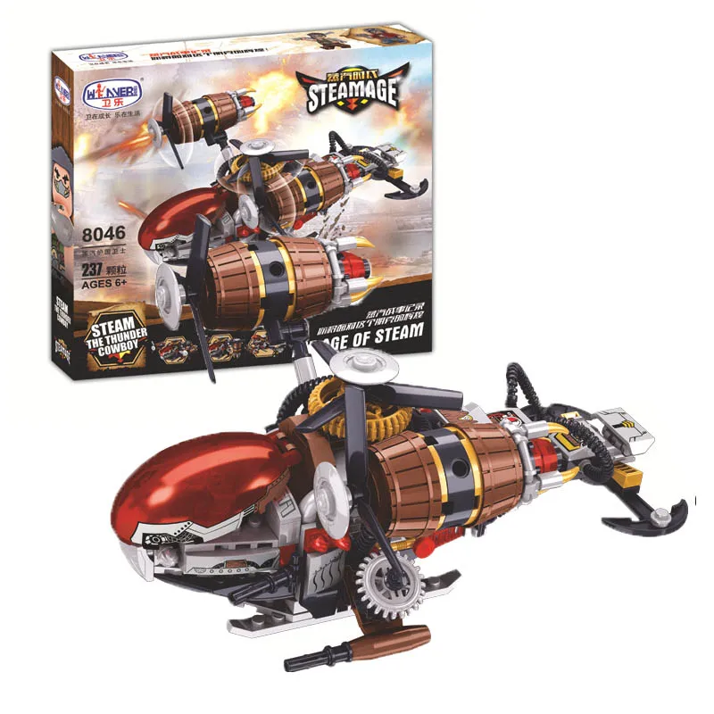 

2020 NEW Age Of Steam Series Kirov Airship Building Blocks City Figure Model Sets Bricks Classic For Children Toys Gift