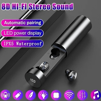 

Bluetooth5.0 Touch Wireless Bluetooth Earphones Waterproof Sport Mini Earbuds