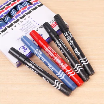 

W5049-2 Oily Non-Odor Single-head Marking Pen Oily Writing Smooth round-Toe Marking Pen Marker Pen