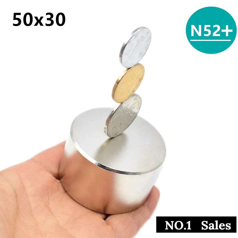 Magnet N52 50x30 mm hot round Strong Search Magnet Neodymium Magnet Rare Earth N35 D40 60mm