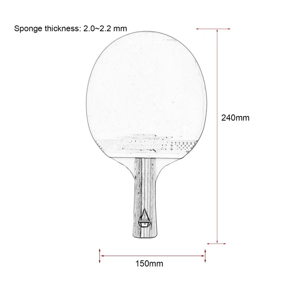 Рейз 1 звезда настольный теннис ракетка для пинг-понга весло короткая или длинная ручка тренировочная ракетка для настольного тенниса с