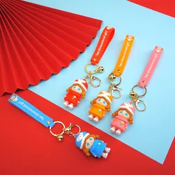 LLavero de silicona con dibujos animados para niños, morral colgante, ropa, adornos, regalos pequeños