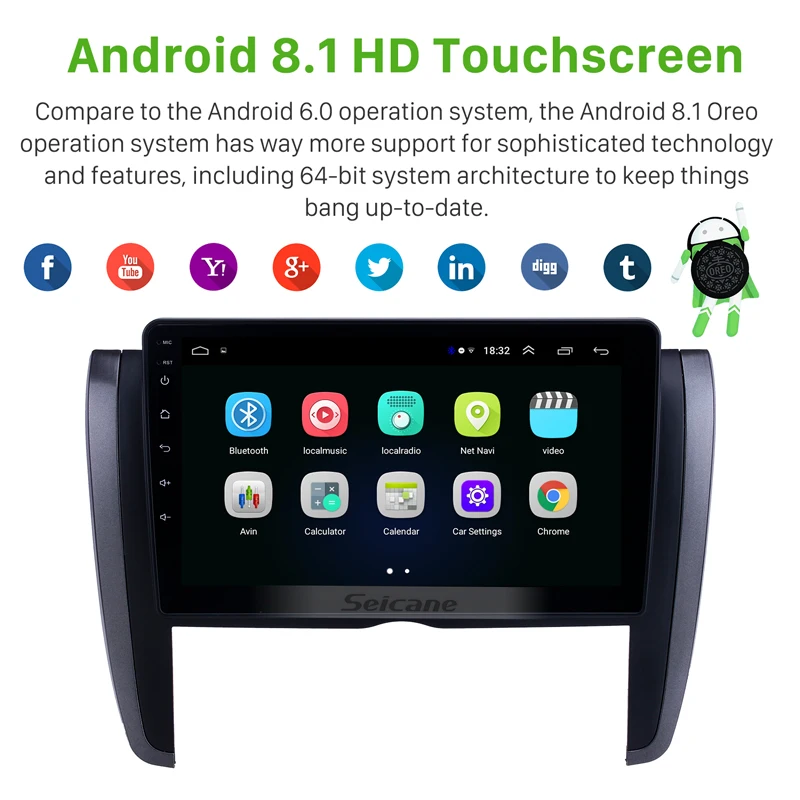 Seicane Android 9.0 GPS Car Radio for Toyota Allion 2007 2008-2015 9 inch HD Touchscreen Bluetooth USB AUX support Carplay DVR