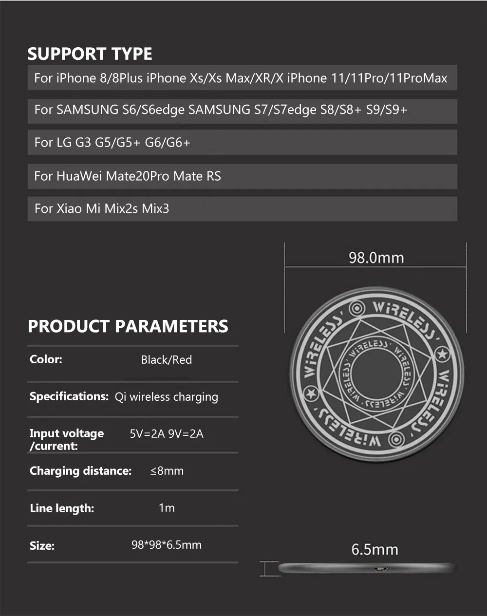 Тегеран 10 Вт Qi Беспроводное зарядное устройство для iPhone X XR XS Max 8 Plus быстрая Беспроводная зарядка для samsung S9 Note 9 S10 USB зарядное устройство