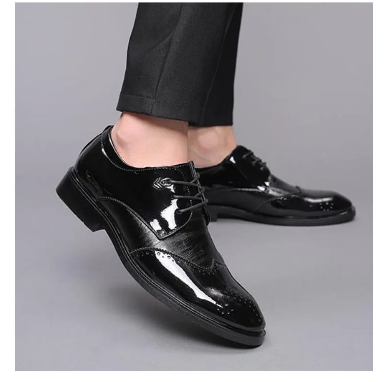 Мужская обувь; свадебные модельные туфли-оксфорды; деловая официальная обувь; Повседневная модная мужская обувь; большие размеры