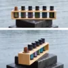 6/24 Holes Essential Oil Storage Rack 15ml Organizer Display Practical 6/24 Slots Showing Bamboo Stand 5