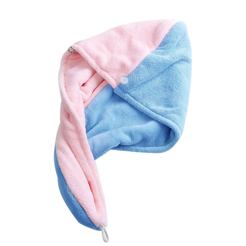 Shower Cap Magic Microfiber Hair Quick Drying Dryer Towel Bath Wrap Cap Quick Hat Turban Dry shower cap hair bonnet#20 - Цвет: Multicolor