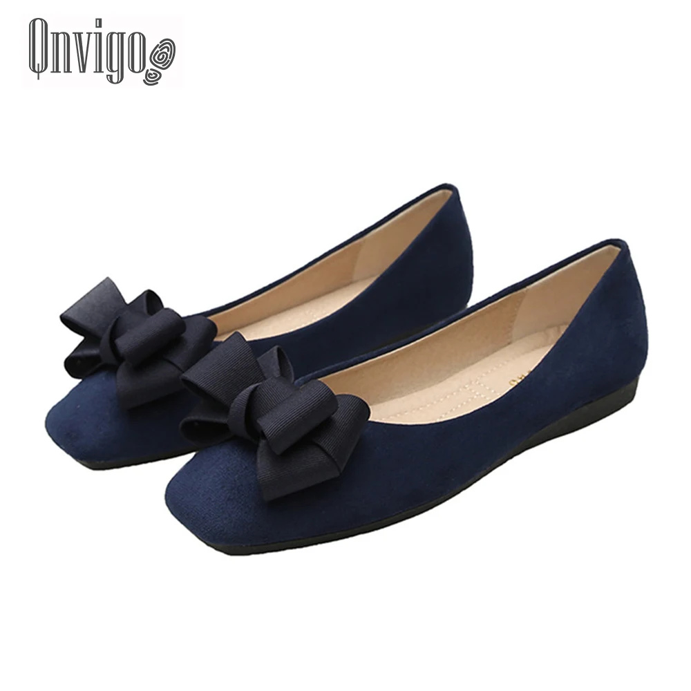 Qnvigo Vrouwen Flats Lui Leer Herfst Grote Maten 31 43 Zwangere Fee Boog Dames  Schoenen Bruiloft Casual Slip Op vrouwen Schoenen Nieuwe|Platte  damesschoenen| - AliExpress