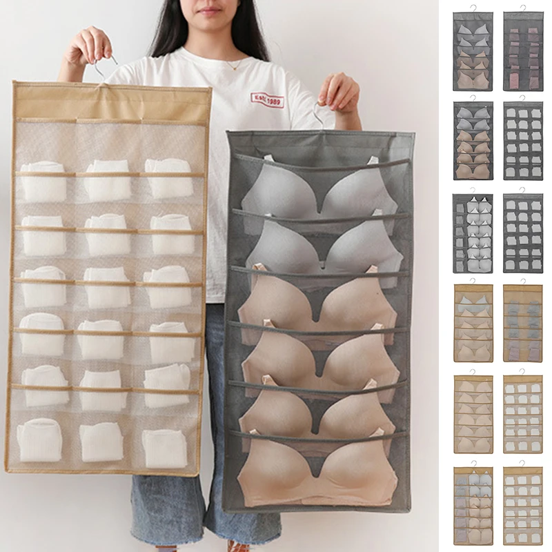 Нетканый шкаф подвесная сумка двусторонняя для хранения Органайзер всякой