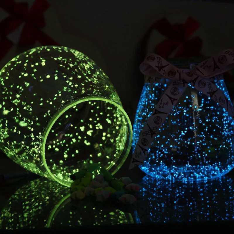 1Bag Luminous Particles Sand Colorful Fluorescent Glow Powder Glow In The Dark Home Party Decor DIY Decorations