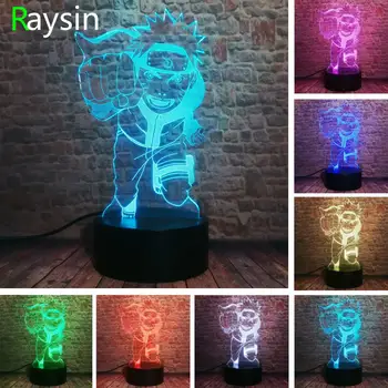 

Amroe Naruto Shippuden Vibration Stars Uzumaki Naruto Figure Lamp Smart LED RGB 7 Colors Change Night Light Boys Xmas Gifts Toys