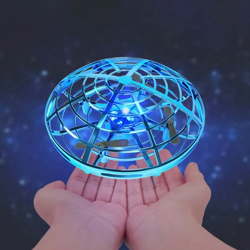 Мини ребенок 4 оси UFO вращение на 360 градусов Летающий светодиодный индукционный