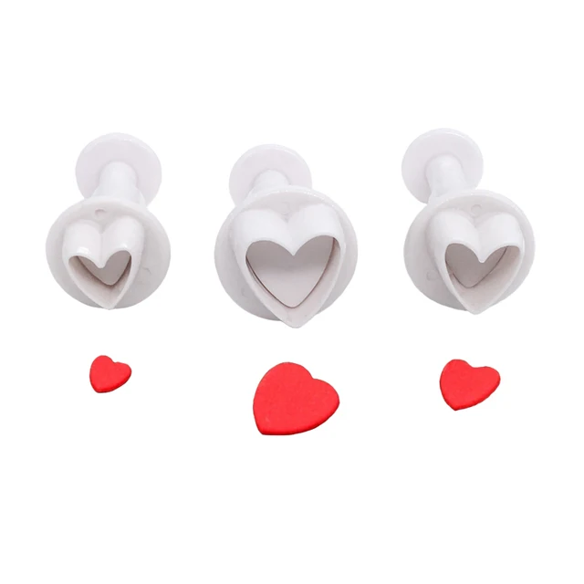 3 Db/Beállított Csillag Szerető Szív Kerek Virág Négyzet Alakú Sütemény Cukorcraft Cookie Penész Fondant Díszítő Szerszámok - Image 3