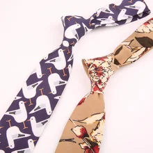 Мужской галстук, студенческий, индивидуальный, модный, Повседневный, Ретро стиль, Цветочный, шифон, галстук для мужчин и женщин, узкая версия, 7 см, галстук, аксессуары для одежды