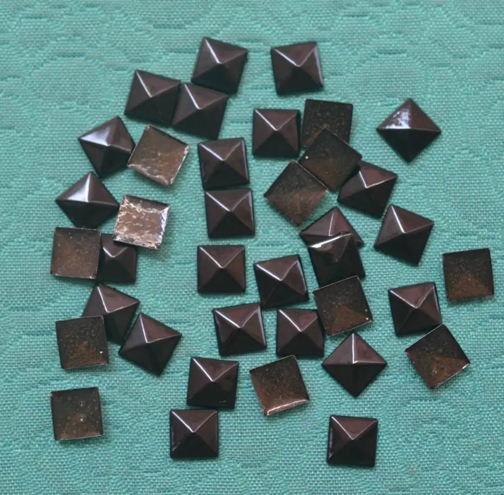 Заклепки в виде звезд 200 шт Черные Аксессуары для рукоделия исправление DIY железо на заклепках 10 мм