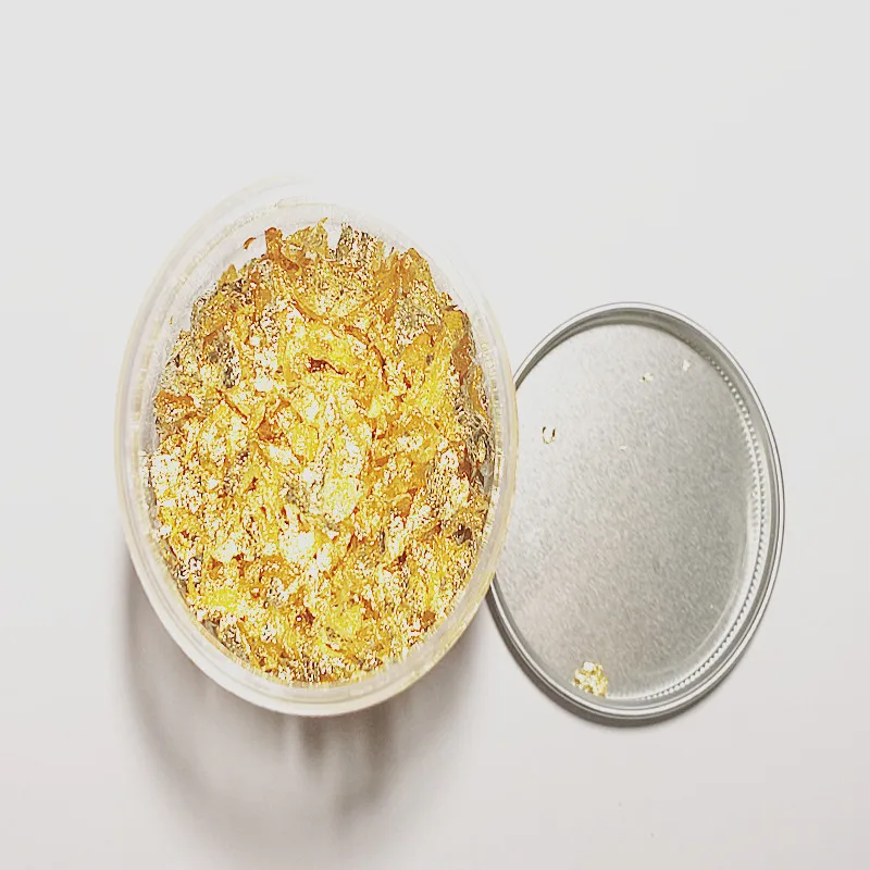2 г съедобного золотого хлопья для украшения выпечки золотое украшение из фольги