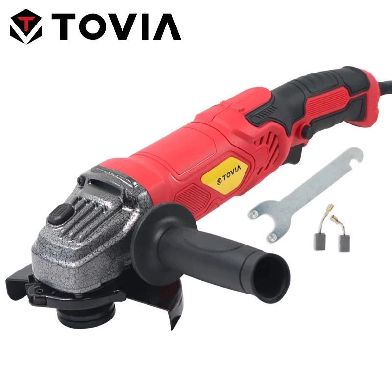 TOVIA 125 мм 950W 230V AC проводной угловая шлифовальная машина для резки Мощность