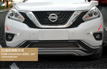 

Lapetus Chrome Front Fog Lights Lamp Eyelid Eyebrow Decoration Frame Cover Trim Fit For Nissan Murano 2015 2016 2017 2018 ABS
