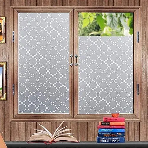 

Privacy Window Film, Static Cling Glass Film, Frosted Window Cling, Removable Heat Control Anti UV Self-adhesive Window Sticker