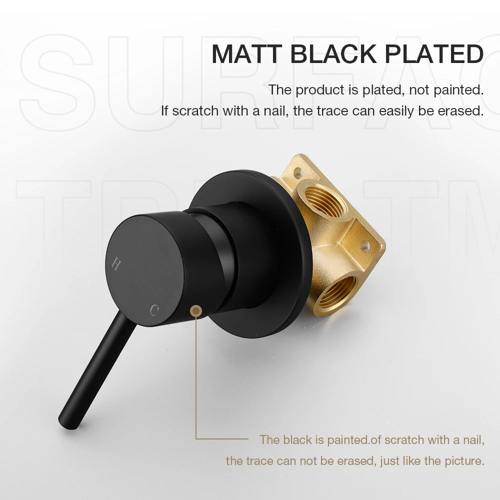 Brass Shower Valve Showers Faucet Diverter Control Valve Wall Mounted Mixer Valves for Spout Shower Head Matte Black & Chrome bathroom faucet bathroom shower faucet set shower diverter valve