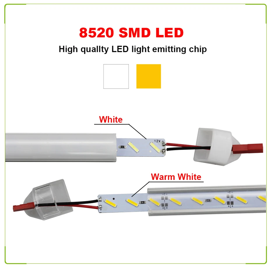 led strip aluminium profile 8520 LED Hard Rigid Bar light 50cm DC12V 36 SMD Aluminum Led Strip light 5pcs / 10pcs